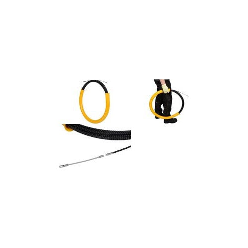 C.K Kabeleinziehband, Länge: 30 m, Polyoxymethylen Durchmesser: 6 mm, flexibler Führungskopf, aus drei - 1 Stück (495056) afbeelding 1
