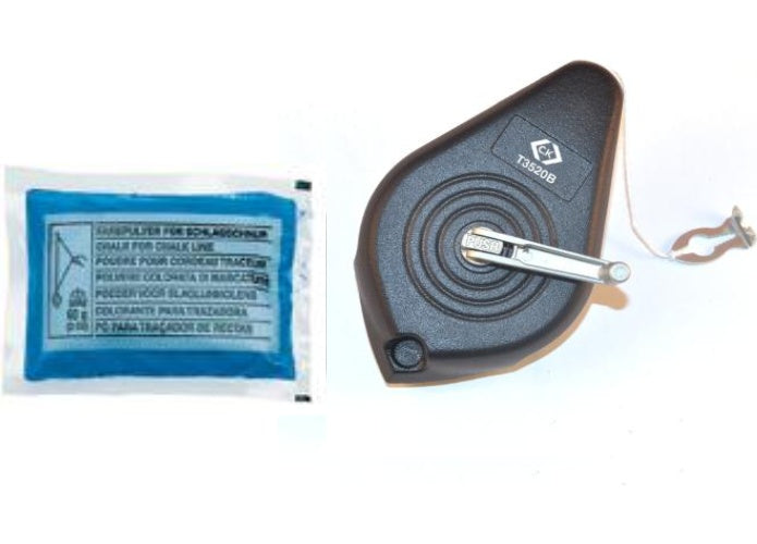 C.K. T3520B Schlagschnur 30 m inkl. 60 g Kreidepulver (T3520B) afbeelding 1