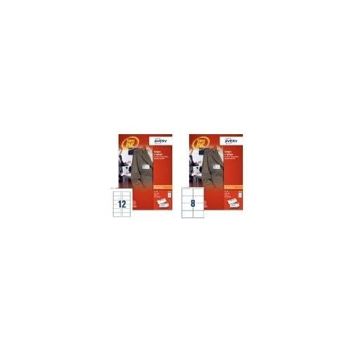 AVERY Namensschild mit Wellennadel, 75 x 40 mm transparent, aus PVC-freiem Material, Befestigung mit - 1 Stück (4821.FR) afbeelding 1