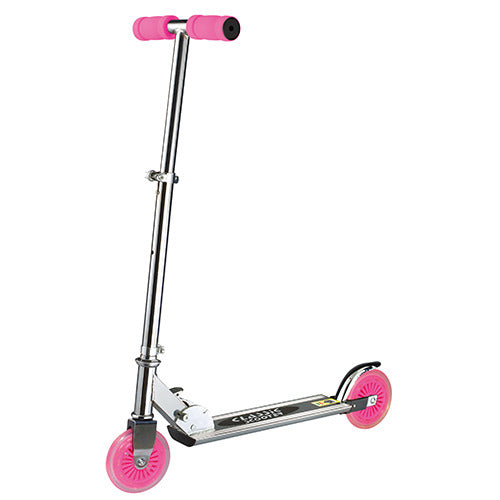 New Classic Scooter Aluminium Pink - Height Adjustable - Max 50 kg