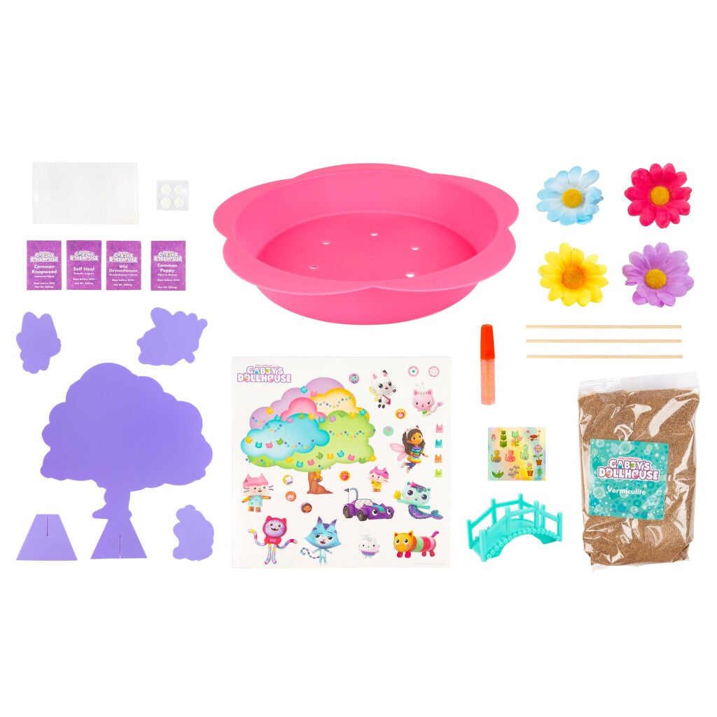 Gabby's Dollhouse Kitty Fairy Garden - Grow Your Own
