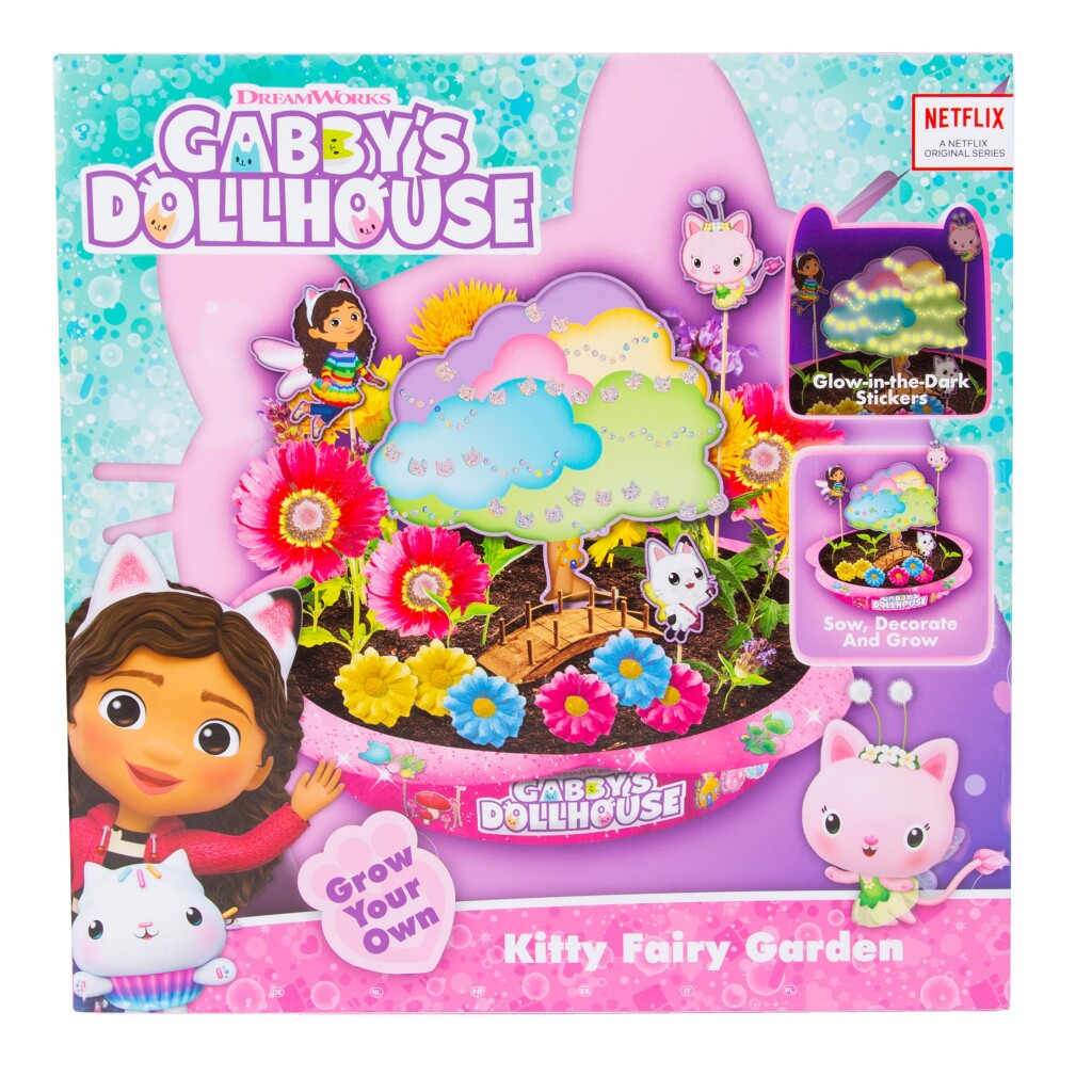 Gabby's Dollhouse Kitty Fairy Garden - Grow Your Own