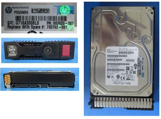 Hewlett Packard Enterprise HPE Performance Hard Drive 6TB Hot-Swap 3.5" SATA 7200 RPM (793762-001) 6Gb/s