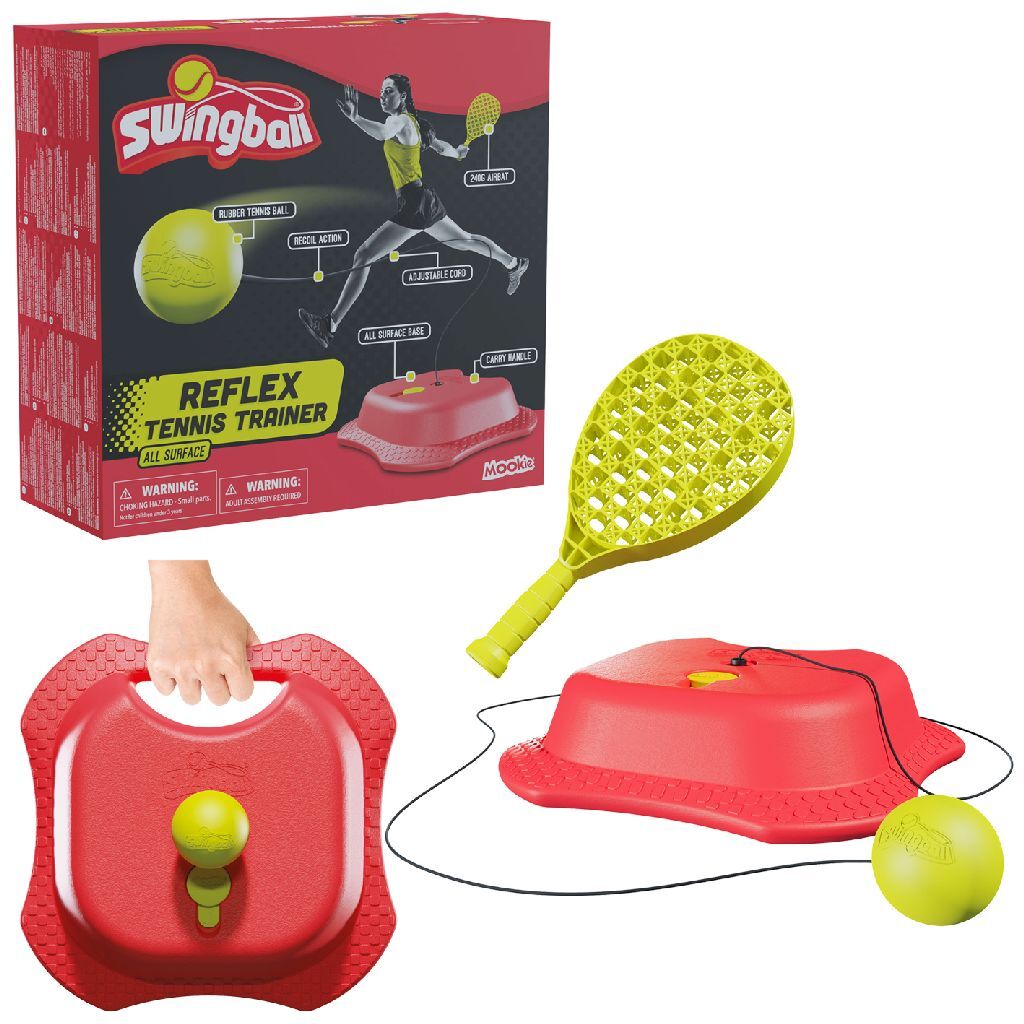 Mookie Reflex Tennis Trainer with Adjustable Rope and Airbat