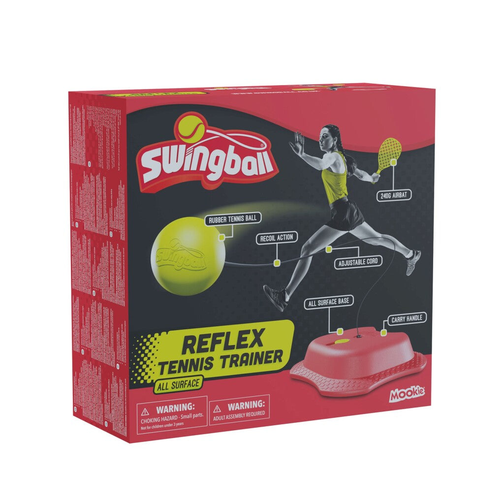Mookie Reflex Tennis Trainer with Adjustable Rope and Airbat