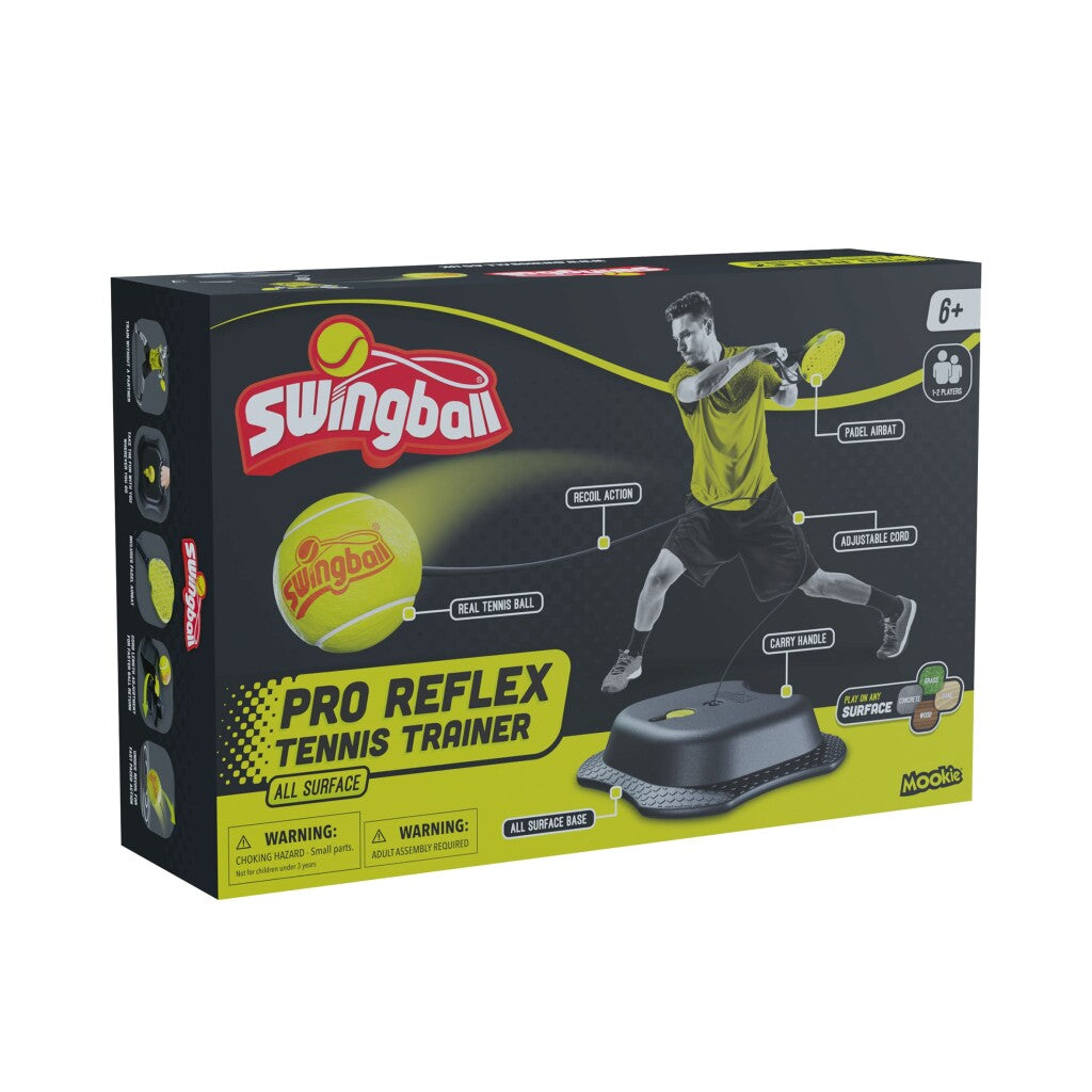 Mookie Reflex Tennis Pro Trainer with Adjustable Rope