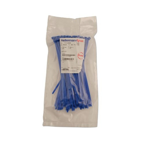 Hellermann Tyton T50R Kabelbinder Polyamid Blau 100 Stück(e) (111-04800) afbeelding 2