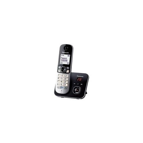 Panasonic KX TG6821 - Schnurlostelefon - Anrufbeantworter mit Rufnummernanzeige - DECT - Schwarz (KX-TG6821GB) afbeelding 1