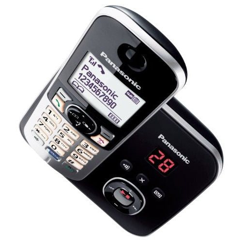 Panasonic KX TG6821 - Schnurlostelefon - Anrufbeantworter mit Rufnummernanzeige - DECT - Schwarz (KX-TG6821GB) afbeelding 2