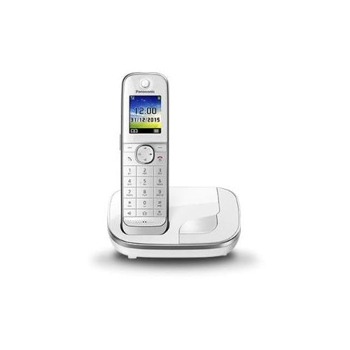 Panasonic KX TGJ310GW - Schnurlostelefon mit Rufnummernanzeige - DECT - weiß (KX-TGJ310GW) afbeelding 1