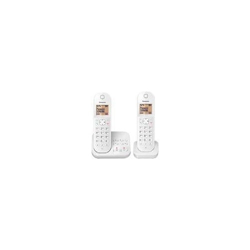 Panasonic KX-TGC422G - Schnurlostelefon - Anrufbeantworter mit Rufnummernanzeige - DECT - weiß + zusätzliches Handset (KX-TGC422GW) afbeelding 1