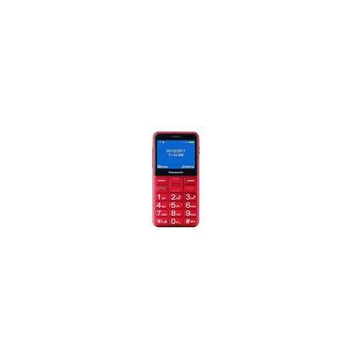 Panasonic KX-TU155 - Mobiltelefon - Dual-SIM - microSD slot, - microSD slot - 240 x 320 Pixel - TFT - 0,3 MP - Rot (KX-TU155EXRN) afbeelding 1