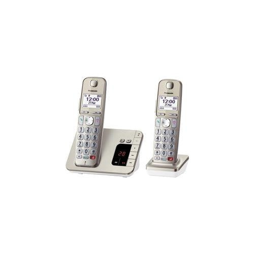 Panasonic KX-TGE262GN Telefon DECT-Telefon Anrufer-Identifikation Champagner (KX-TGE262GN) afbeelding 1