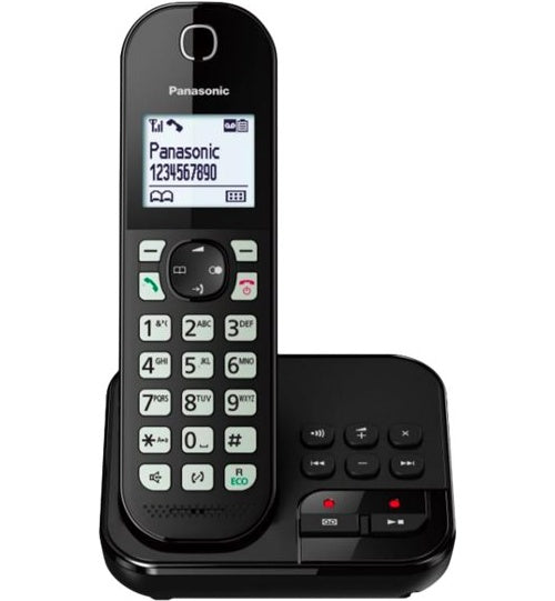 Panasonic KX-TGC460GB - Schnurlostelefon - Anrufbeantworter mit Rufnummernanzeige - Schwarz (KX-TGC460GB) afbeelding 1