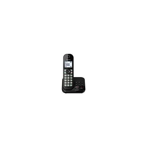 Panasonic KX-TGC463GB - Schnurlostelefon - Anrufbeantworter mit Rufnummernanzeige - Schwarz + 2 zusätzliche Handsets (KX-TGC463GB) afbeelding 1