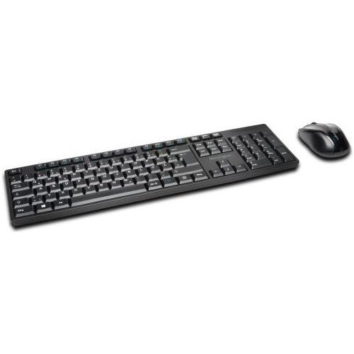 Kensington Pro Fit Desktop Set - Tastatur-und-Maus-Set - drahtlos - 2.4 GHz - Deutsch - Schwarz afbeelding 1
