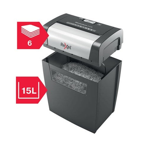 Rexel Momentum X406 - Vorzerkleinerer - Kreuzschnitt - 4 x 30 mm - P-4 (2104569EU) - 5028252523189 - image 6