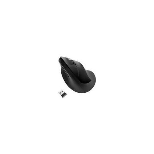 Kensington Pro Fit Ergo Vertical Wireless Mouse - Maus - ergonomisch - Für Rechtshänder - 6 Tasten - kabellos - 2.4 GHz - kabelloser Empfänger (USB) - Schwarz afbeelding 1