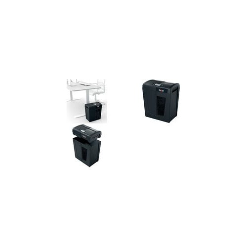 REXEL Aktenvernichter Secure X10, Partikel 4 x 40 mm,schwarz Schnittleistung: 10 Blatt, Auffangvolumen: 18 Liter, - 1 Stück (2020124EU) afbeelding 1