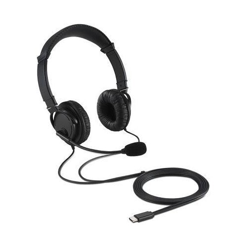 Kensington Hi-Fi USB-C Headphones with Mic - Headset - On-Ear - kabelgebunden - USB-C - Schwarz - 5028252620307 - image 1