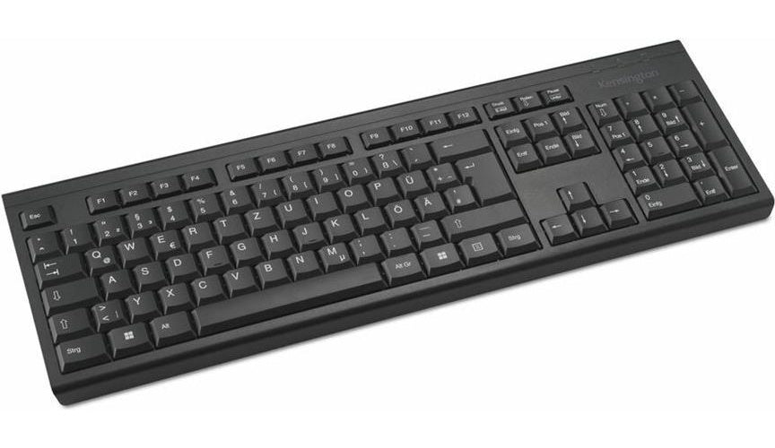 Kensington KB150 EQ - Tastatur - full size - kabellos - 2,4 GHz - QWERTZ - Deutsch - Schwarz - FSC-zertifizierter Karton (K75561DE) - 5028252644082 - image 1