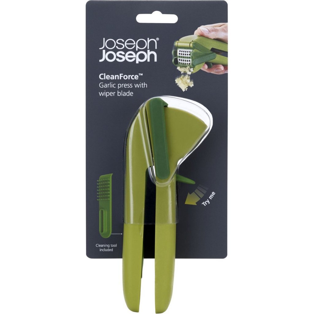 Joseph Joseph Cleanforce Garlic Press with Integrated Green Cleaner