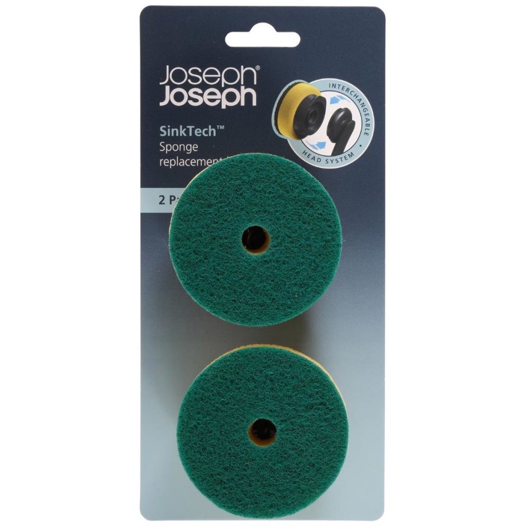 Joseph Joseph SkinTech Sponge Heads Green/Yellow 2 Pieces