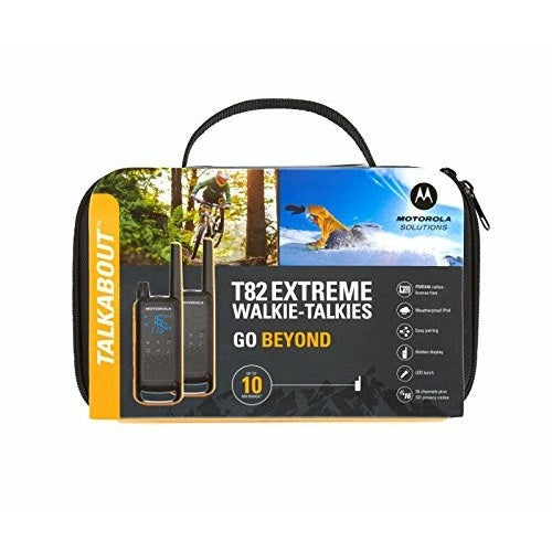 Motorola Talkabout T82 Extreme - Twin Pack - tragbar - Zwei-Wege Funkgerät - PMR - 446 MHz - 16 Kanäle - Schwarz, Gelb (Packung mit 2) (188069) - 5031753007171 - image 6