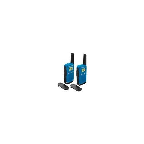 Motorola Zebra Talkabout T42 - Tragbar - Zwei-Wege Funkgerät - PMR - 446 MHz - 16 Kanäle - schwarz und blau (Packung mit 2) (188117) afbeelding 1