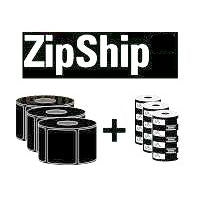 Zebra ZipShip 5319 Wax - 3 - Black - 110 mm x 74 m - Ribbon/Label Set for Zebra R2844, R402, GK Series GK420,