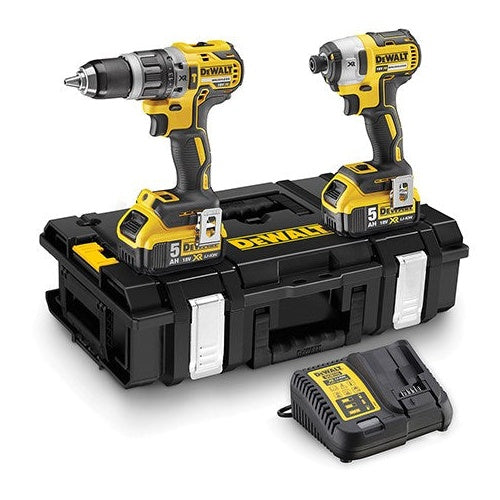 Dewalt System AKU 18 Volt 18 Volt Combo Kit: DCD796  DCF887  2 afbeelding 1
