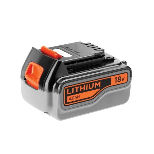 Black & Decker BL4018. Anzahl enthaltener Batterien: 1 Stück(e), Zweck: Elektrowerkzeug, Batteriekapazität: 2000 mAh, Batterietechnologie: Lithium-Ion (Li-Ion), Batteriespannung: 18 V, Produktfarbe: Schwarz, Grau, Orange (BL4018-XJ) afbeelding 1