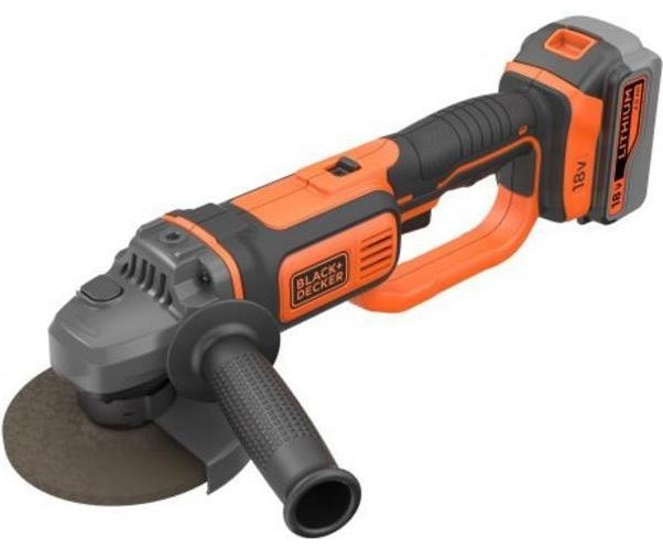 Black+Decker Winkelschleifer BCG720M1-QW 18V - 125mm, 1x 4,0 Ah Akku, 400 mA Ladegerät (BCG720M1-QW) afbeelding 1