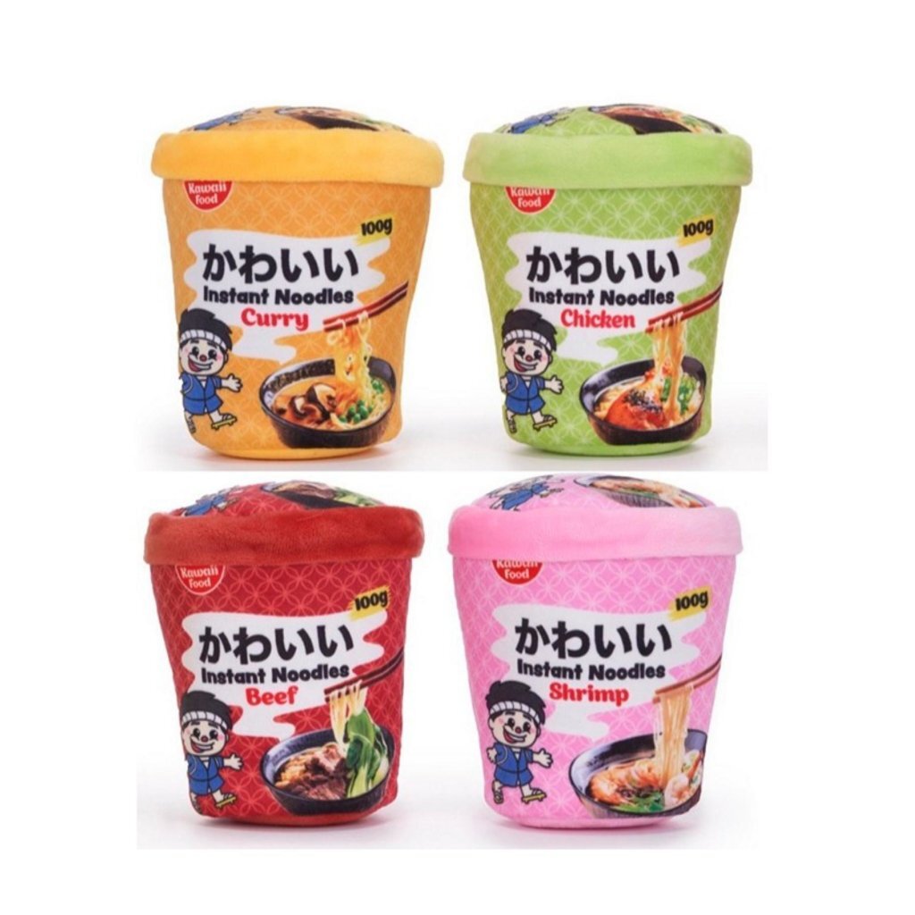 Kawaii Plush Noodle Pot with Assorted Animals - Random Version