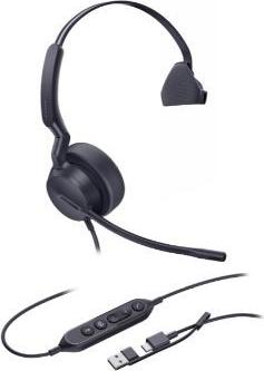 Yealink UH42 Mono Headset USB-C/USB-A Noise-Cancelling Black