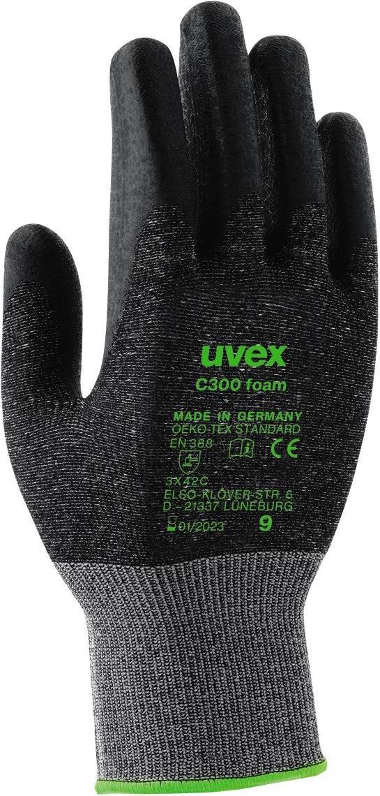 Uvex C300 Foam Cut-Proof Gloves - Size 10, Anthracite (6054410)
