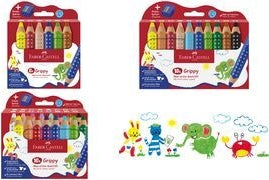FABER-CASTELL - Grippy Malset - Assorted Colors - 16 Pieces (110645)