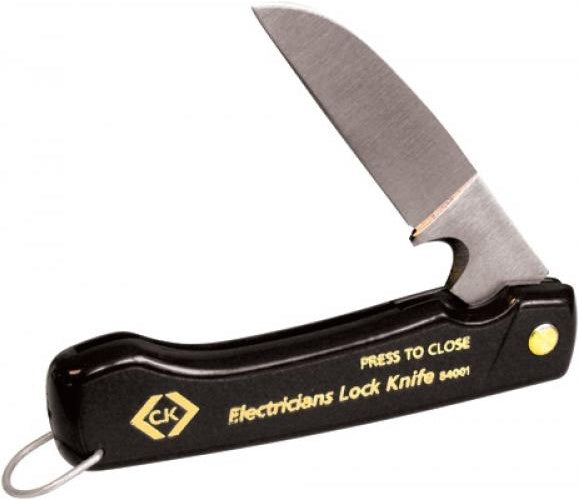 C.K Taschenmesser mit Sperre, Klingenlänge: 95 mm einklappbar, mit Kerbe zum Abisolieren und Klingen- (484001) afbeelding 1