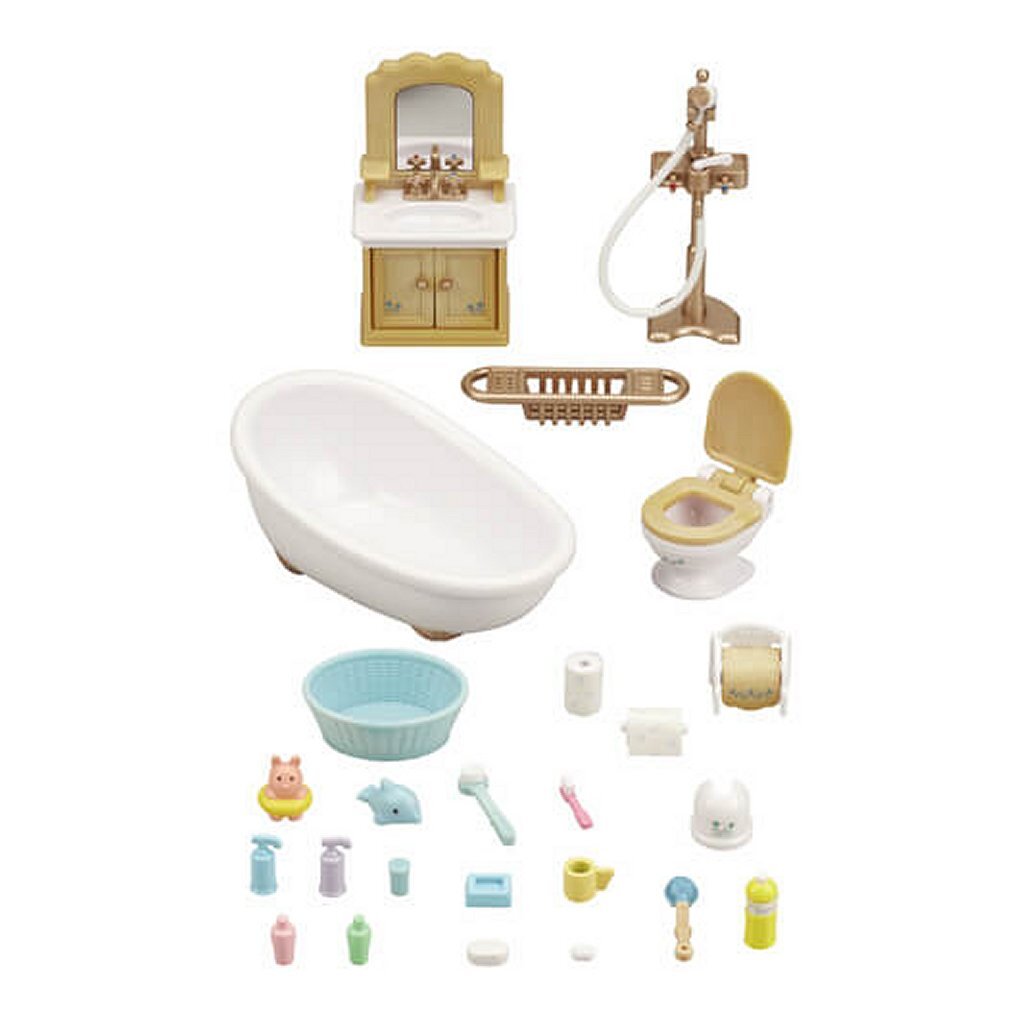 Sylvanian Families Bathroom Set 5286 - Complete Bathroom Accessories