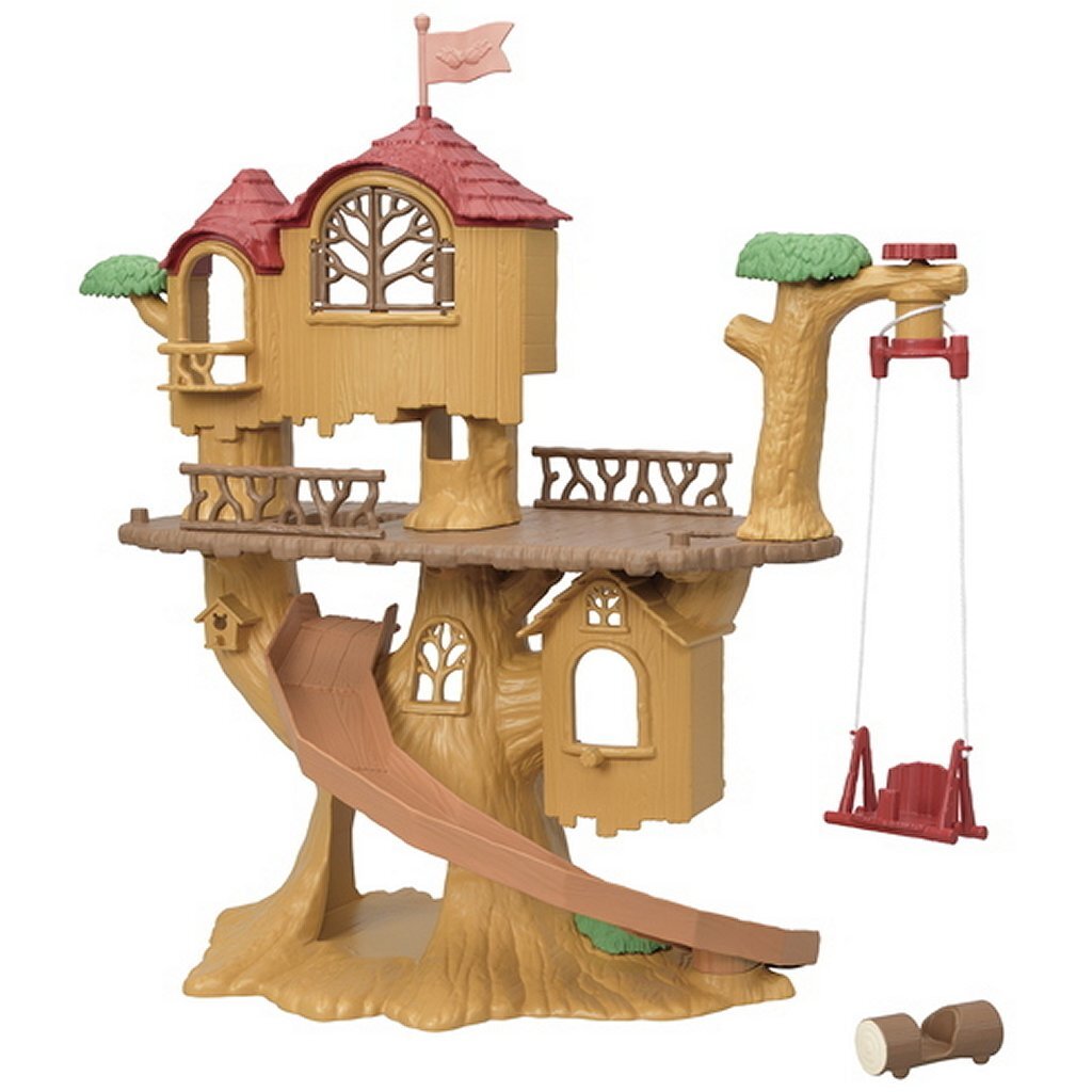 Sylvanian Families Adventure Treehouse 5450 - Playset with Rope Swing and Slide