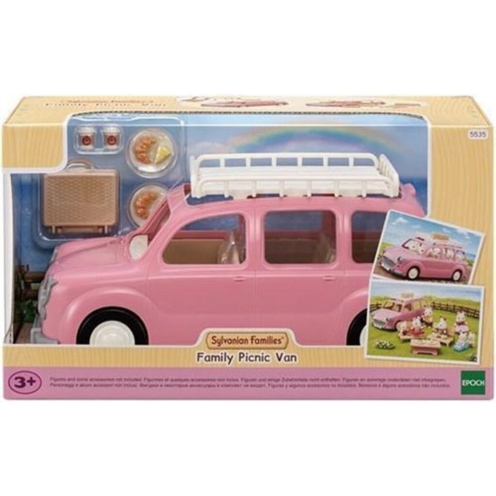 Sylvanian Families Family Picnic Car 5535 - Vehicle for 8 Figures with Picnic Set