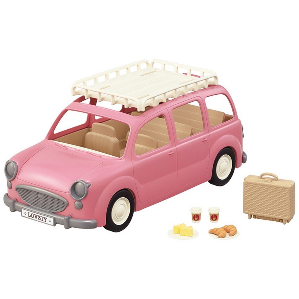 Sylvanian Families Family Picnic Car 5535 - Vehicle for 8 Figures with Picnic Set