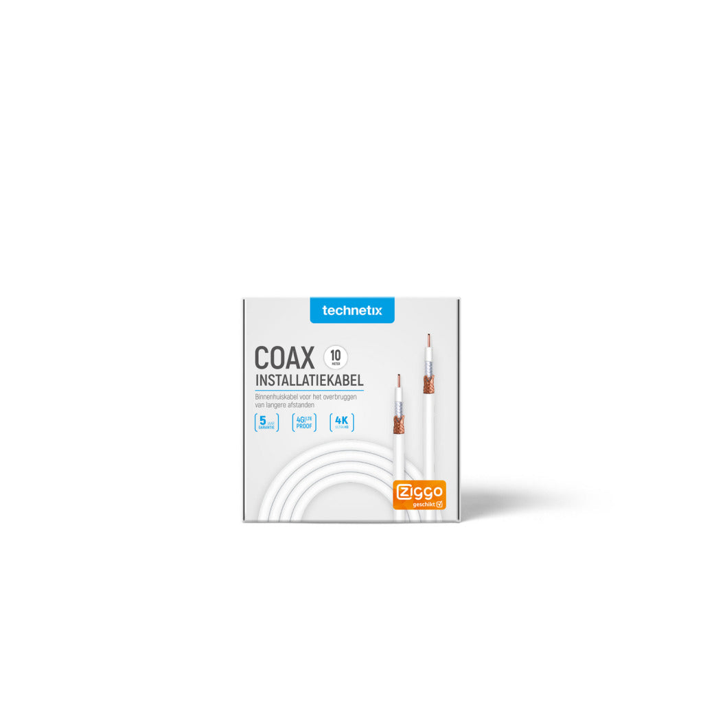 Technetix Coaxial Cable TN-COAXIH-10 M 10 m White
