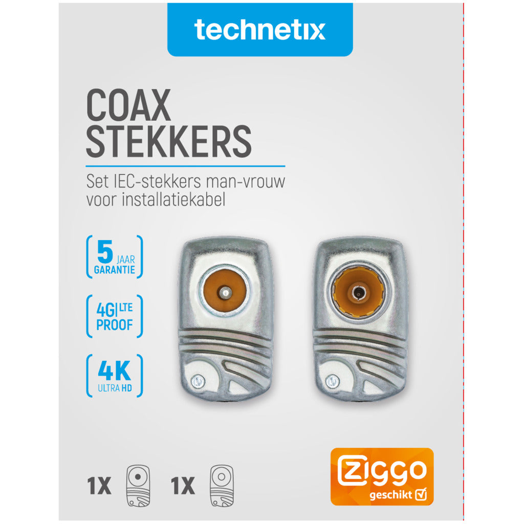 Technetix IEC Coax Connector M and F