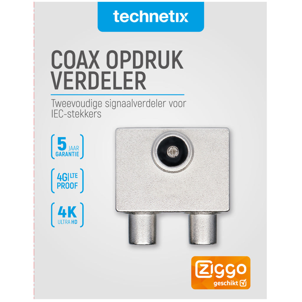Technetix 2-way TV Splitter PTSX02
