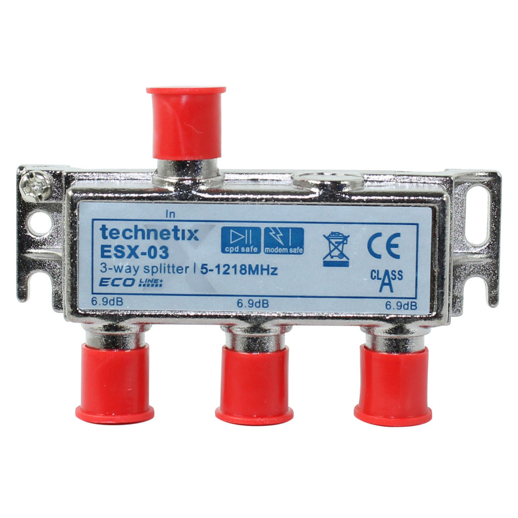 Technetix Esx-03 3-Way Coaxial Screw Splitter