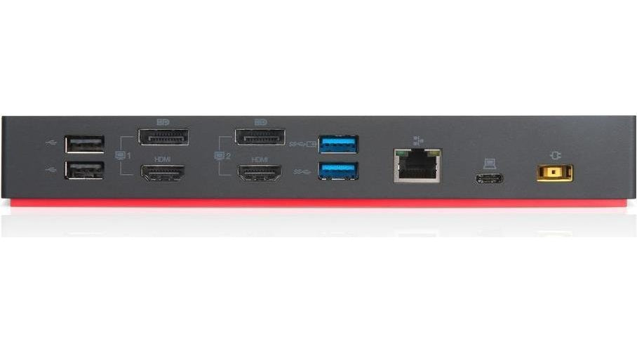 Lenovo ThinkPad Hybrid USB-C with USB-A Dock Kabelgebunden USB 3.2 Gen 2 (3.1 Gen 2) Type-C Schwarz (40AF0135SA) afbeelding 1