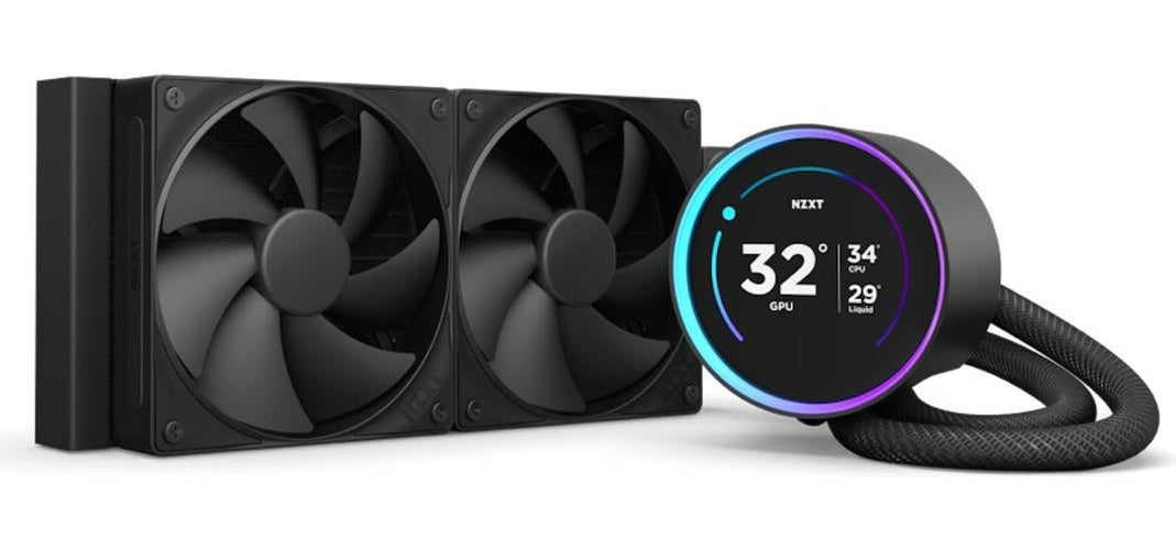 NZXT KRAKEN Elite V2 240 Wakü Display Black RL-KN24E-B2 (RL-KN24E-B2) afbeelding 1