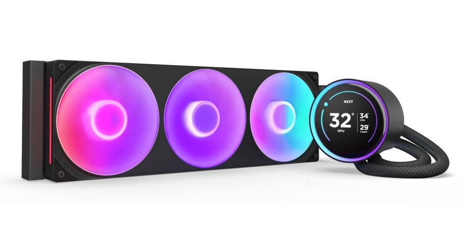 CHŁODZENIE WODNE NZXT KRAKEN ELITE 420 RGB LCD CZARNE afbeelding 1