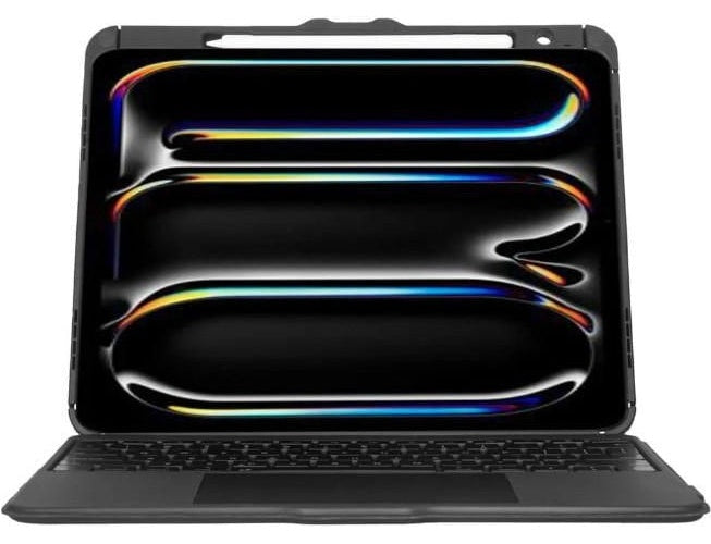 Targus Versavu - Tastatur und Foliohülle - mit Trackpad - hinterleuchtet - kabellos - Bluetooth 5.0 - QWERTY - Nordisch - Schwarz (THZ989NO) afbeelding 1